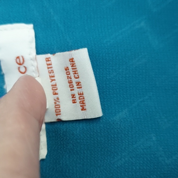 Sundance Dress, Size 16, Teal Blue Sleeveless, Embroidered Southwest Style Vneck - Picture 5 of 9